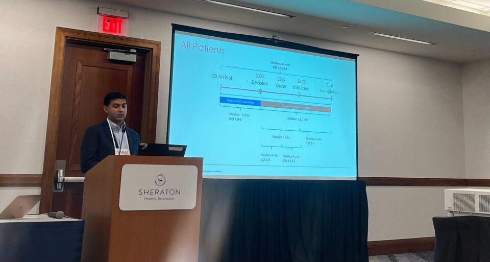 Featured image for “Dr. Shashank Ravi presents on Vulnerable Targets for D2ECG Process Improvement at SAEM 2024”